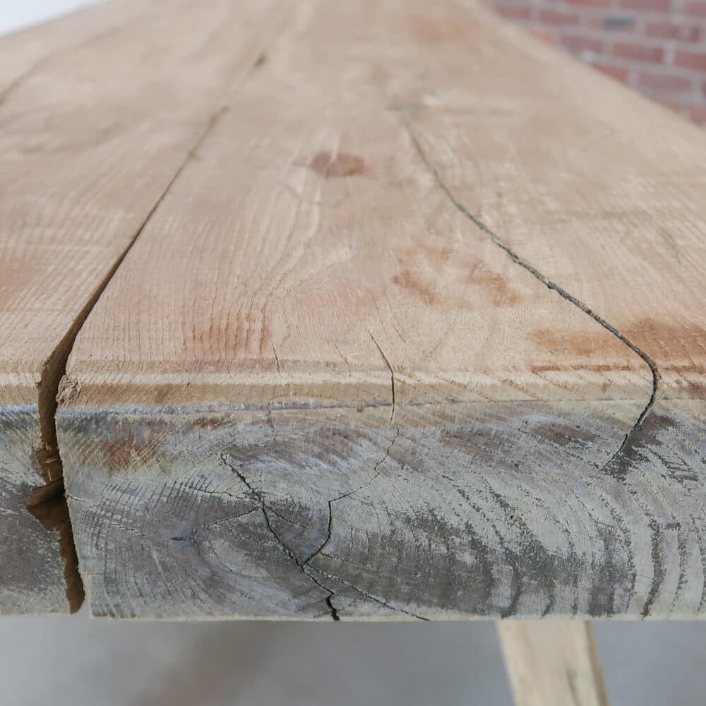 Lage houten slachttafel - Afbeelding 5