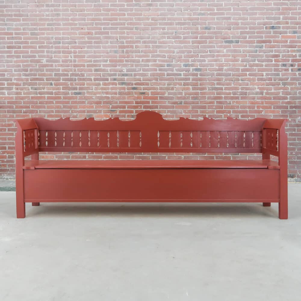Brocante rode klepbank