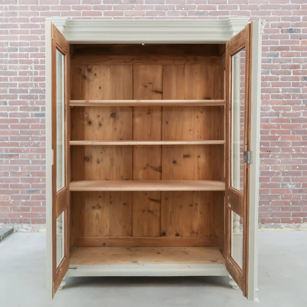 Brocante vitrinekast - Afbeelding 3