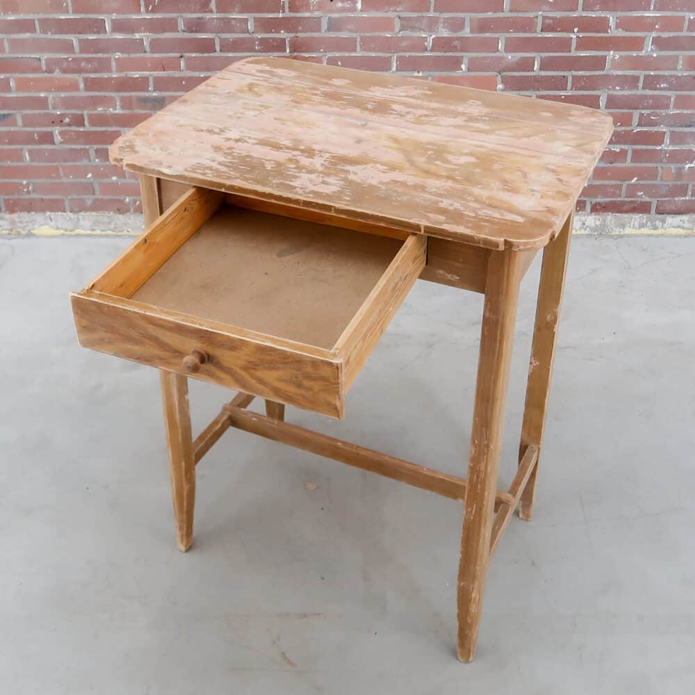 Hoog brocante tafeltje - Afbeelding 3