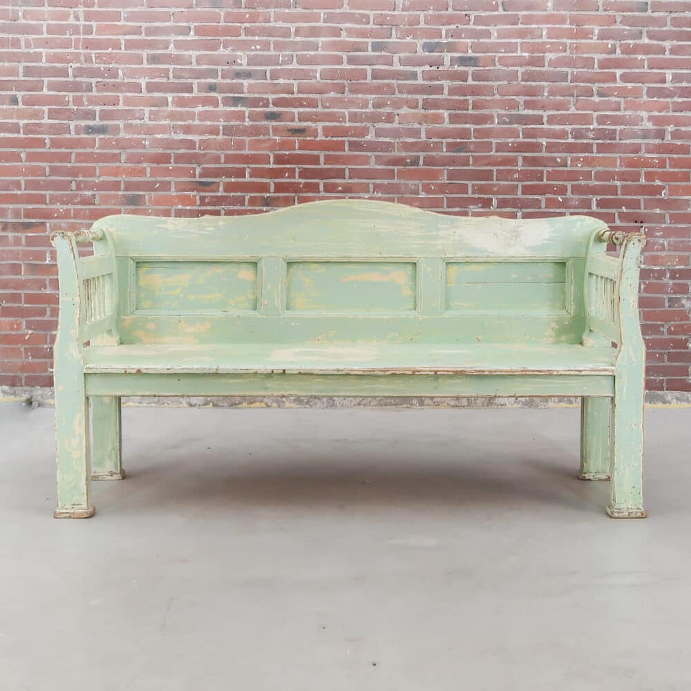 Brocante houten bank