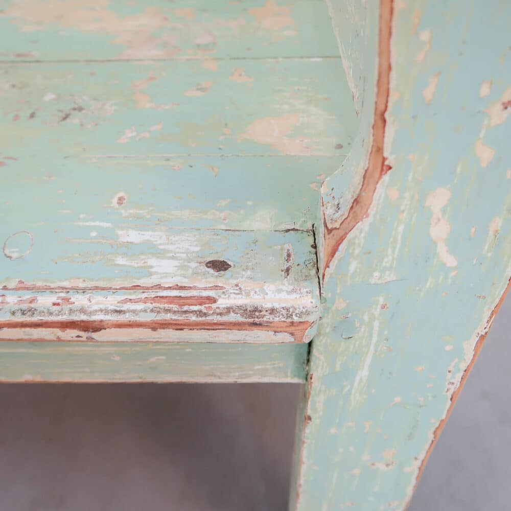 Brocante houten bank - Afbeelding 8