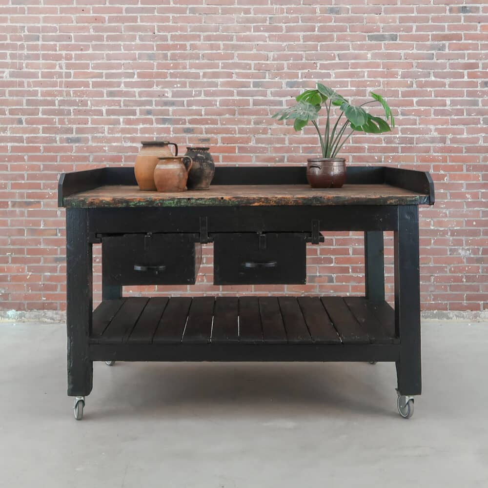 Brocante werktafel/buitenkeuken - Afbeelding 2