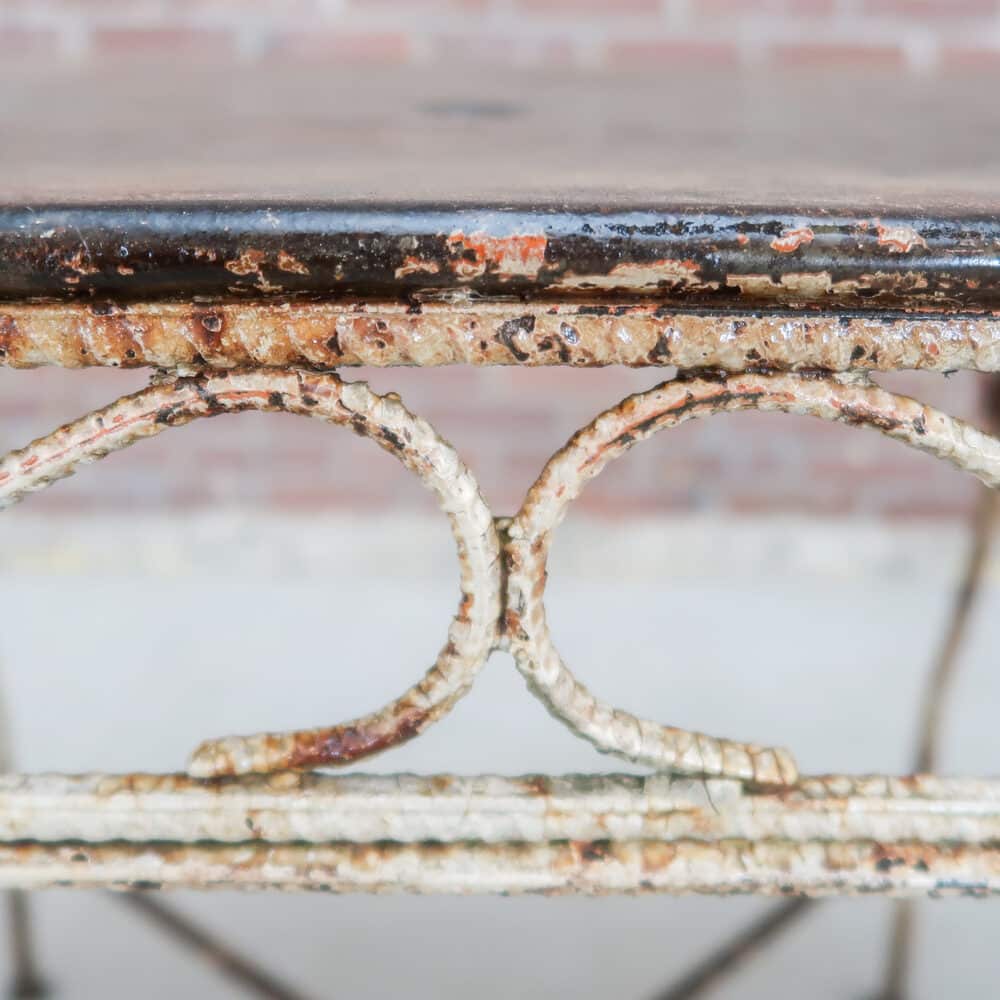Brocante bistroset - 4 stoelen en tafel - Afbeelding 9