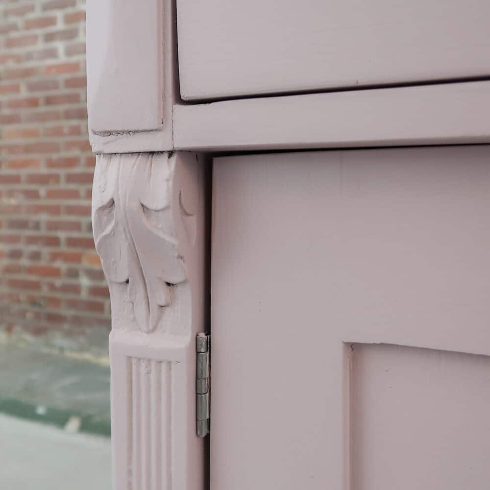Brocante roze dressoir - Afbeelding 4