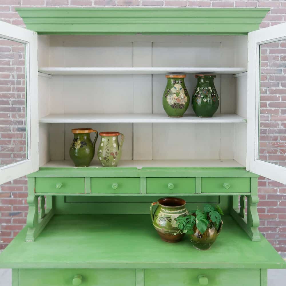 Brocante groene buffetkast – Bild 3