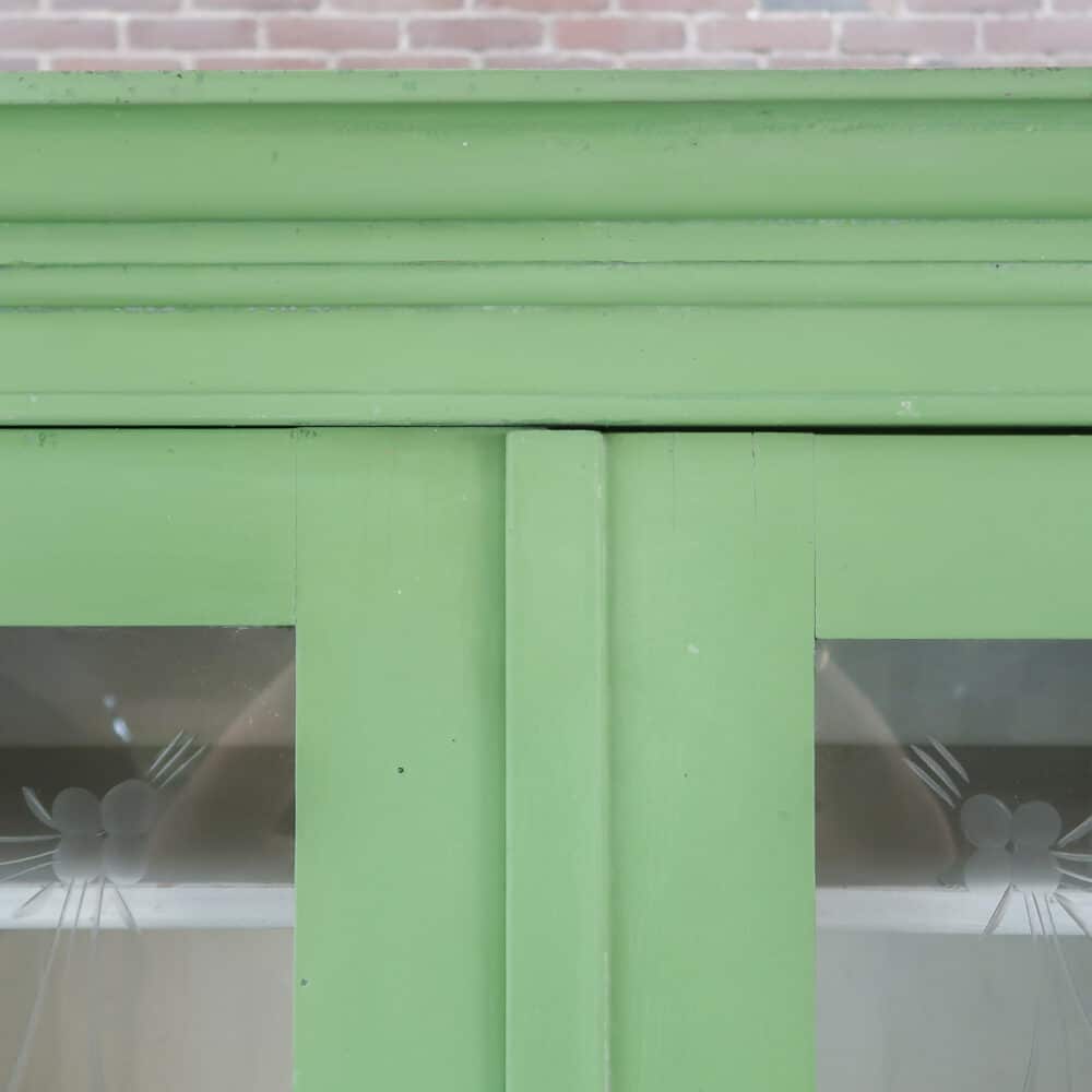 Brocante groene buffetkast – Bild 5