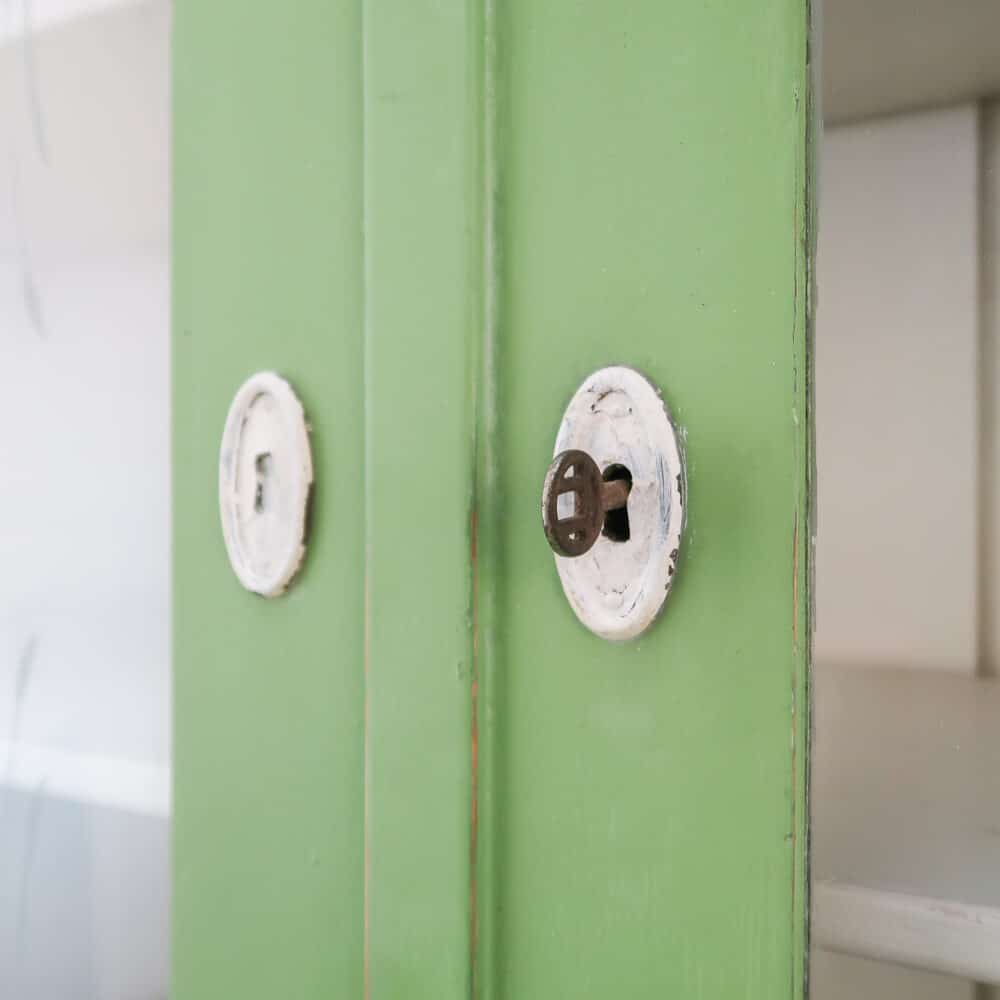 Brocante groene buffetkast – Bild 6