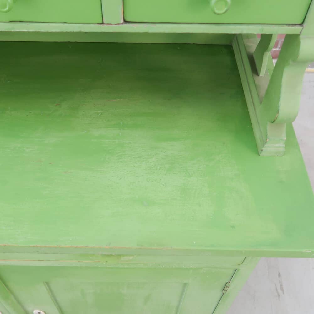 Brocante groene buffetkast – Bild 10