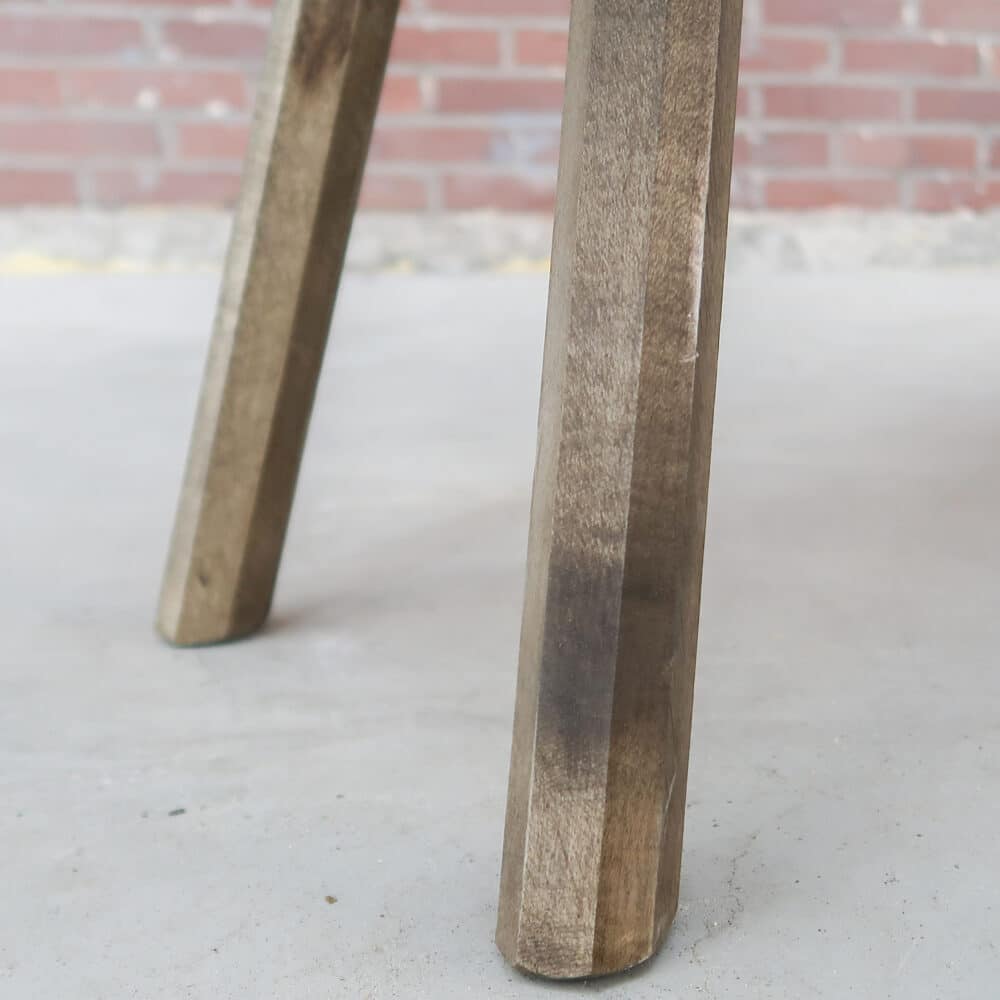 Brocante houten bankje - Afbeelding 6