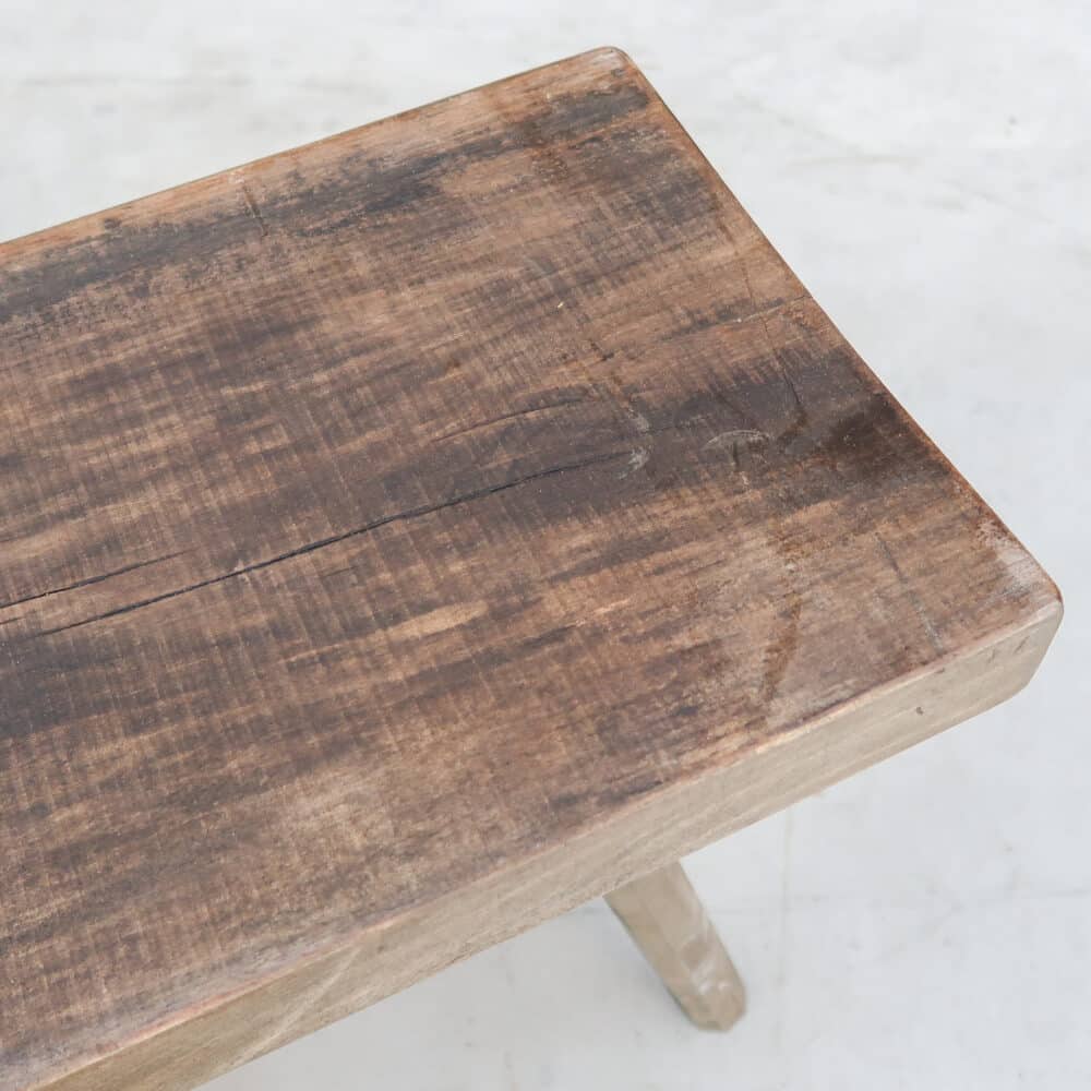 Brocante houten bankje - Afbeelding 4