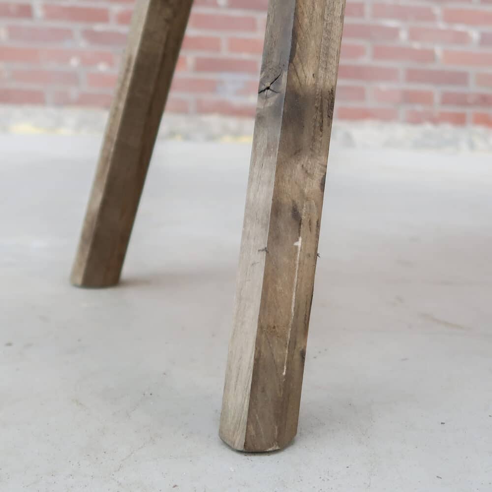 Brocante houten bankje - Afbeelding 6