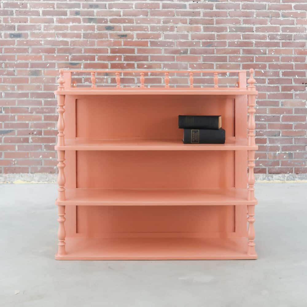 Brocante roze hangkast - Afbeelding 2