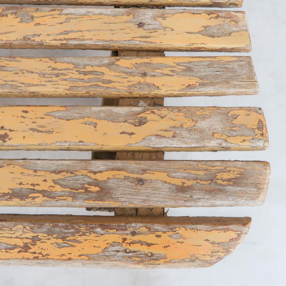 Brocante houten bankje - Afbeelding 7
