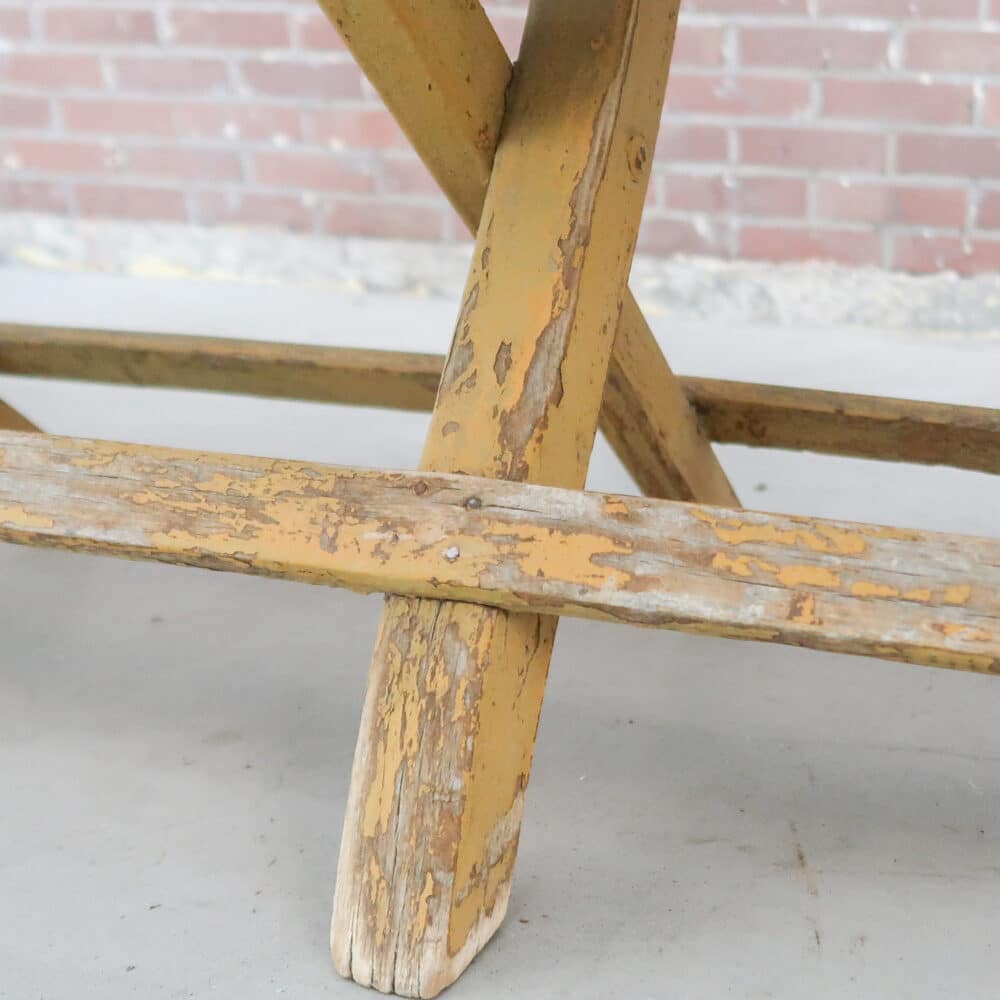 Brocante houten bankje - Afbeelding 10