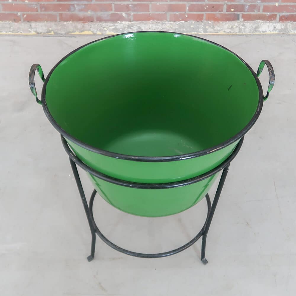 Emaille kookpot met standaard - Afbeelding 2