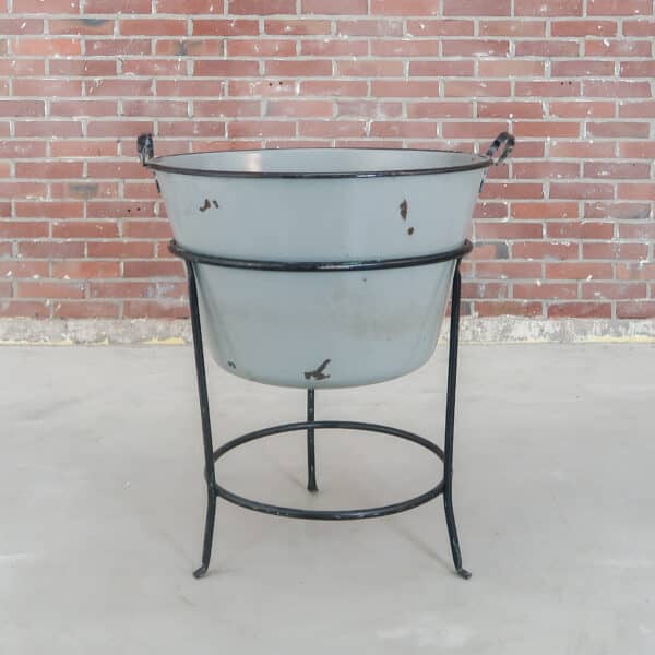 Emaille kookpot met standaard