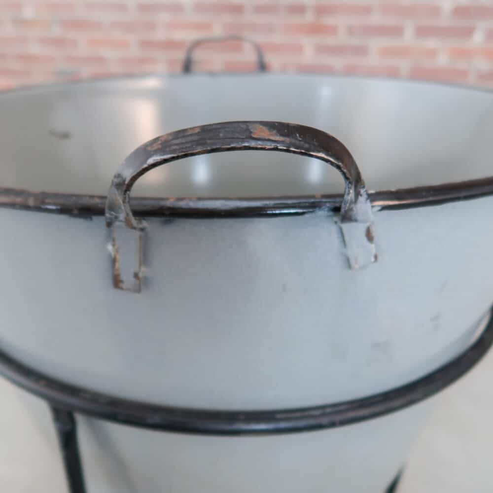 Emaille kookpot met standaard - Afbeelding 5