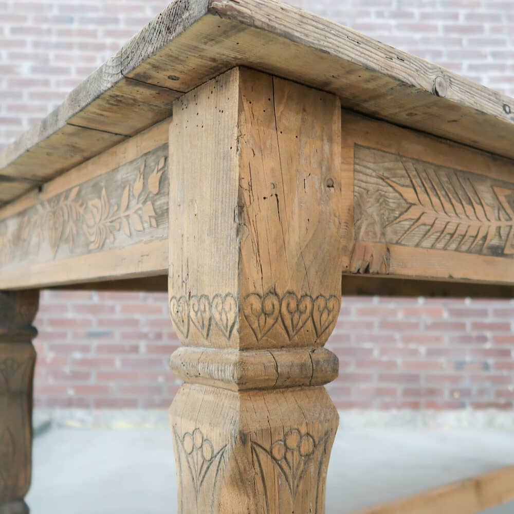Landelijke houten tafel - Afbeelding 8
