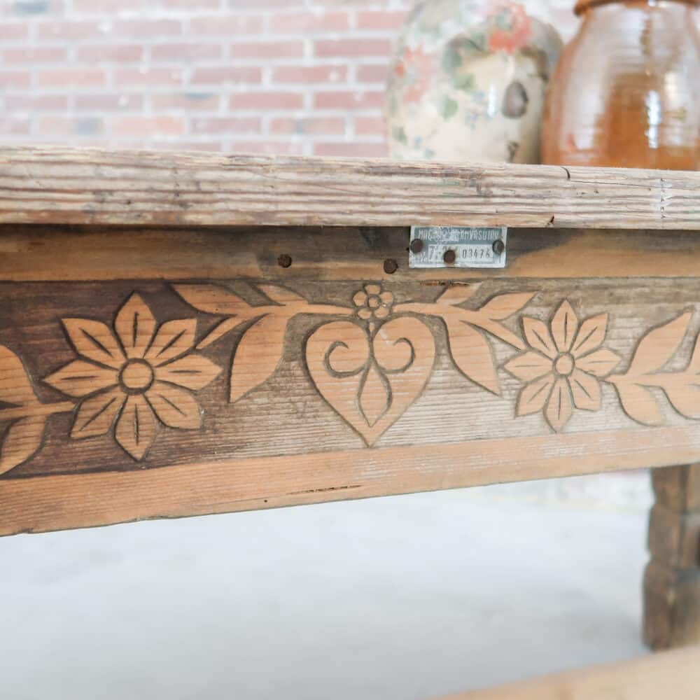 Landelijke houten tafel - Afbeelding 7