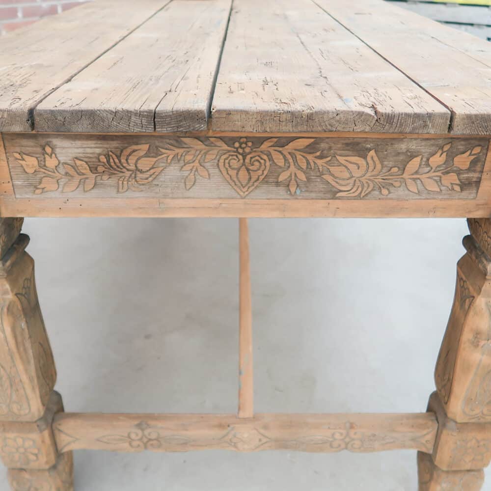 Landelijke houten tafel - Afbeelding 6