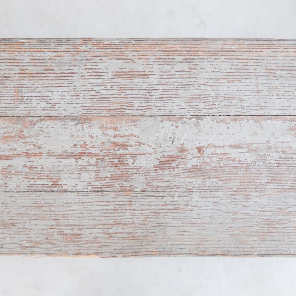 Brocante houten bankje - Afbeelding 4