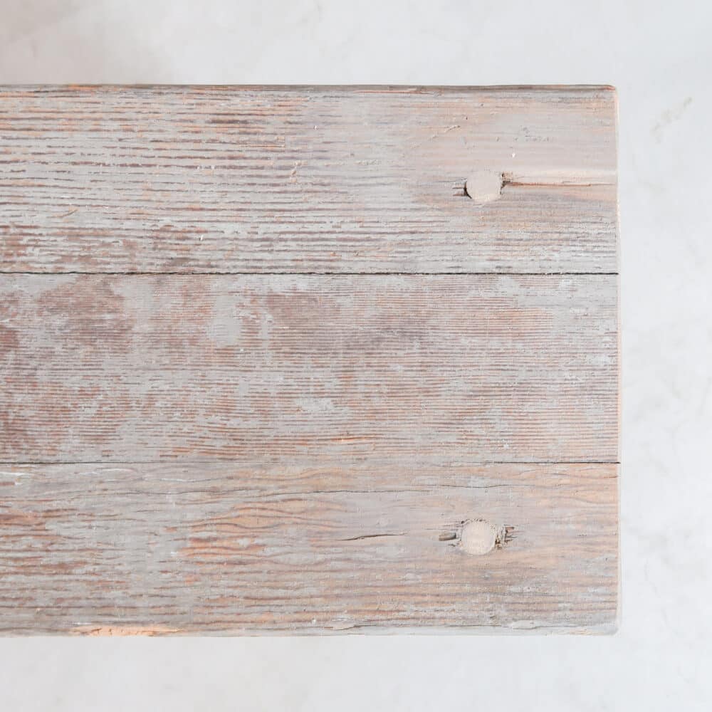 Brocante houten bankje - Afbeelding 5