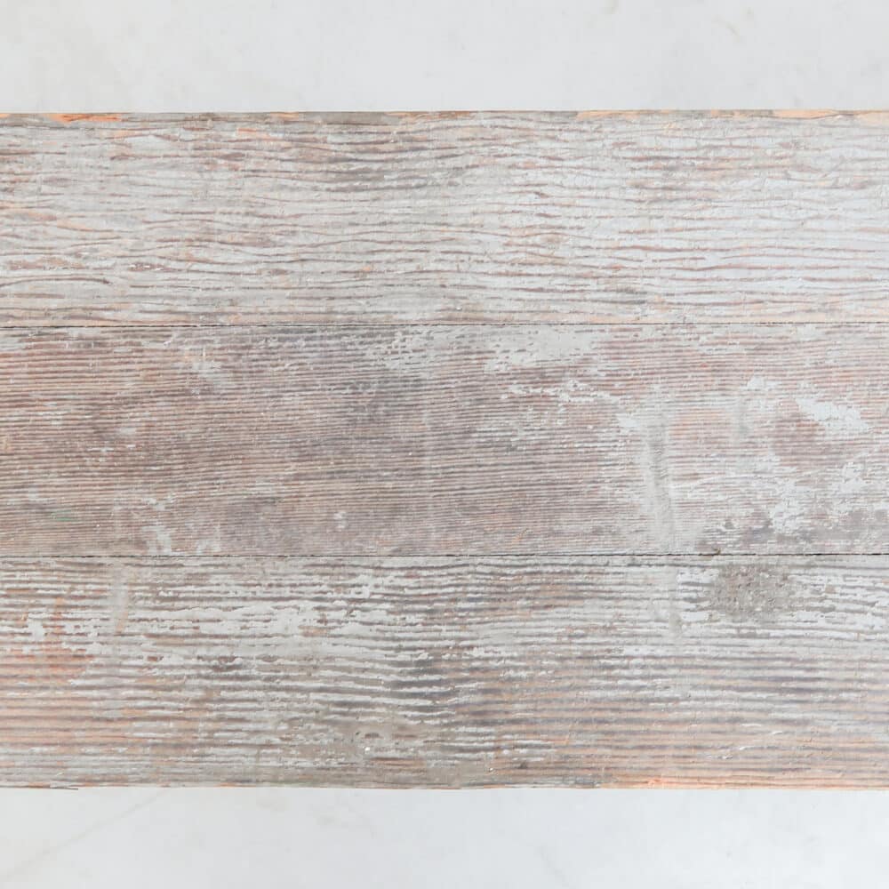Brocante houten bankje - Afbeelding 4