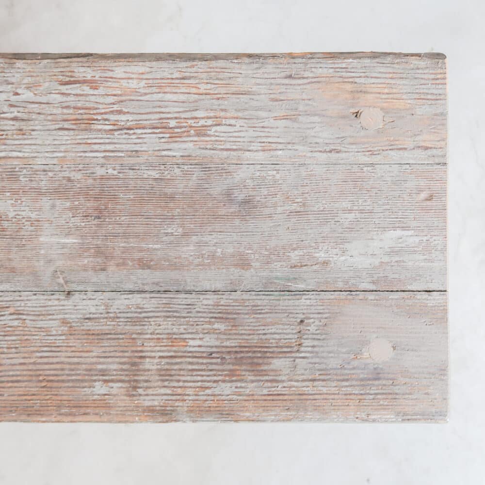 Brocante houten bankje - Afbeelding 5