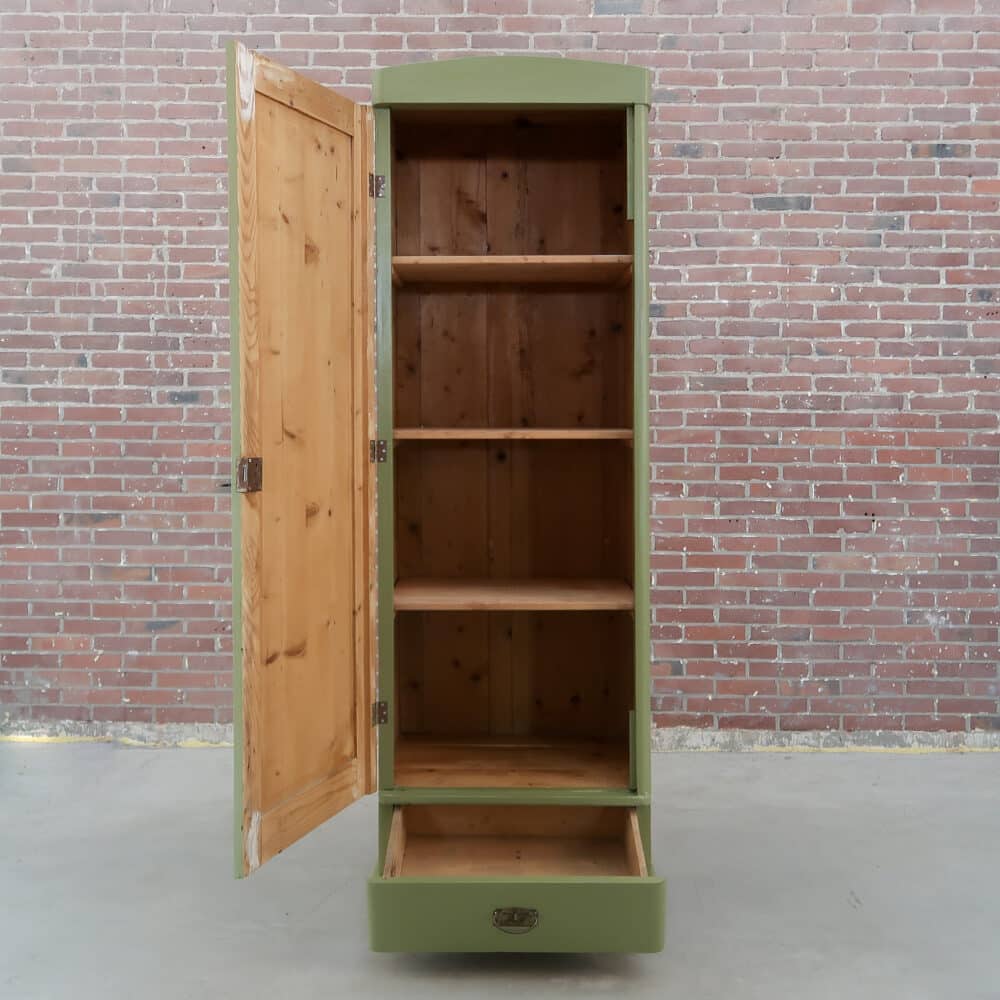 Groene eendeurs linnenkast - Afbeelding 2