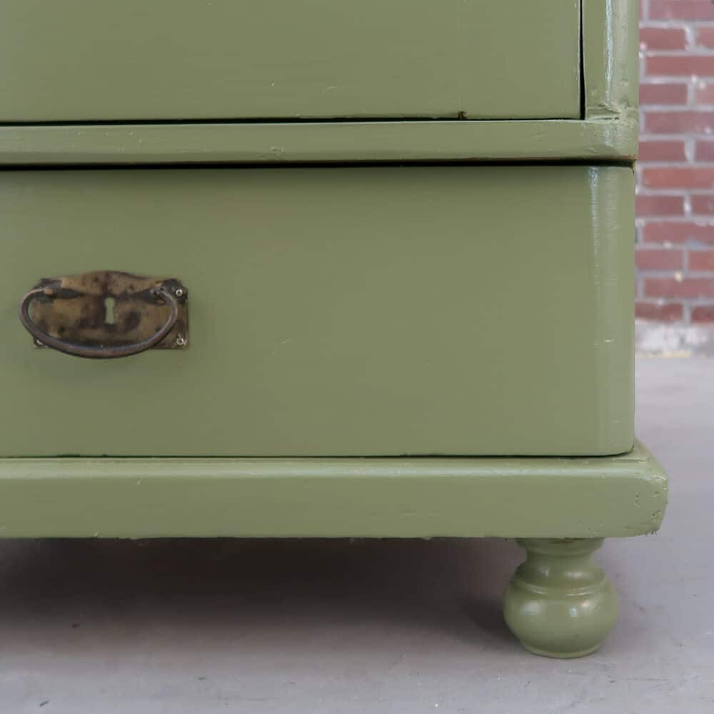 Groene eendeurs linnenkast - Afbeelding 7