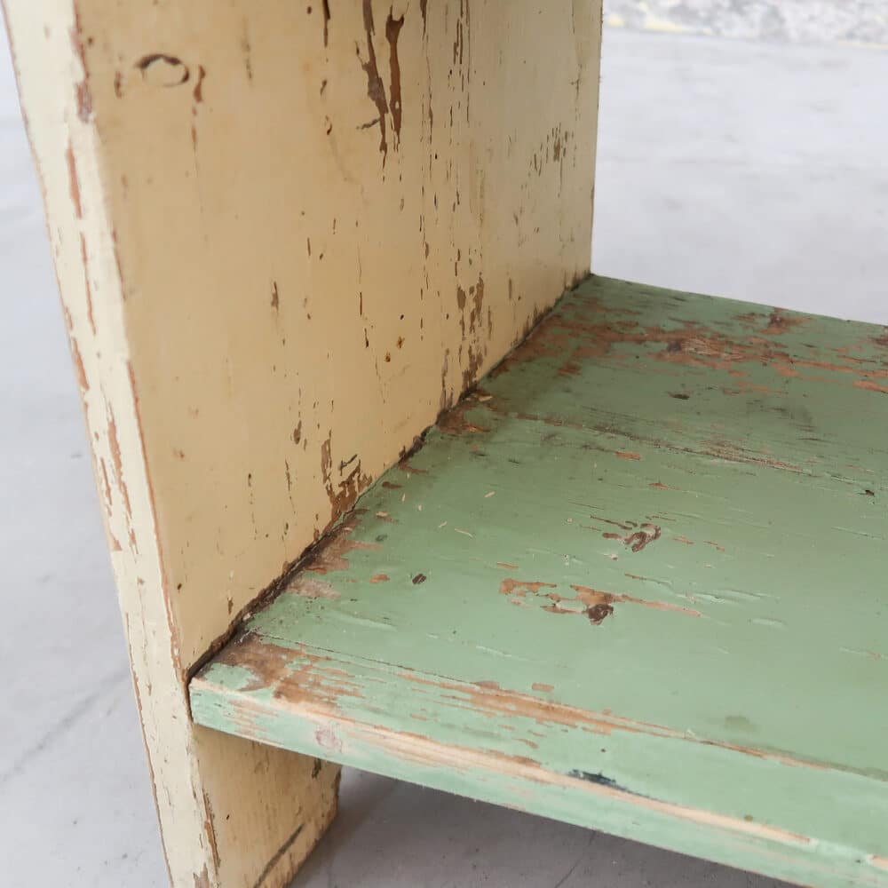 Brocante bankje met lades - Afbeelding 7