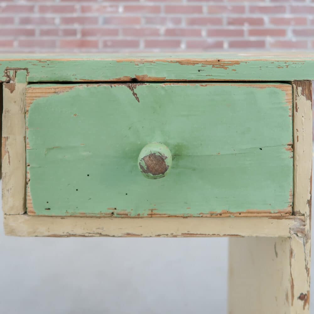 Brocante bankje met lades - Afbeelding 5