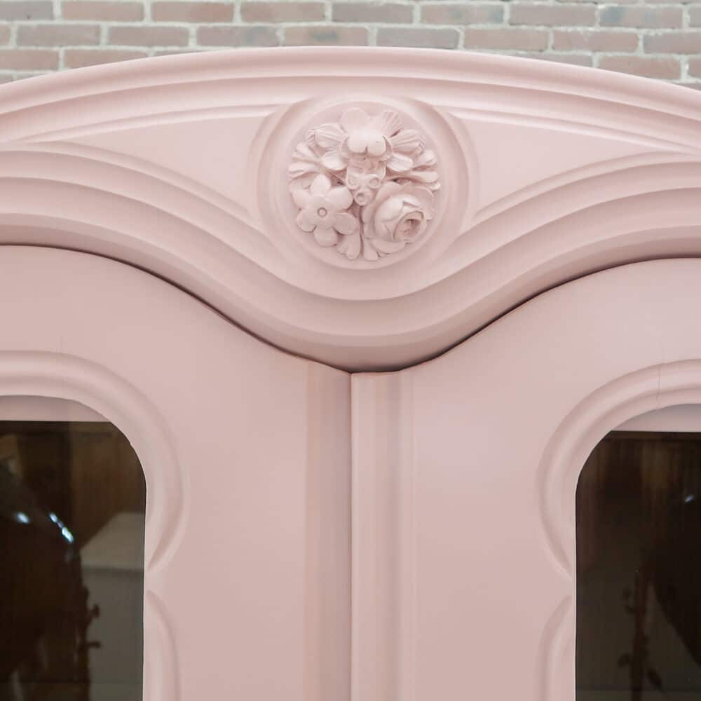 Zacht roze vitrinekast - Afbeelding 4