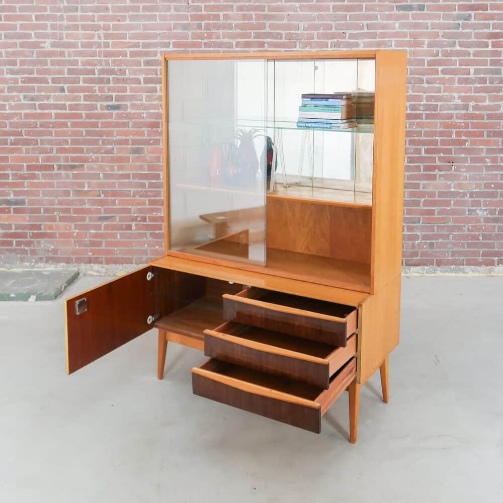 Vintage vitrinekast - Jitona - Afbeelding 3