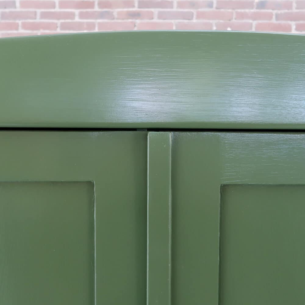Brocante groene linnenkast – Bild 4