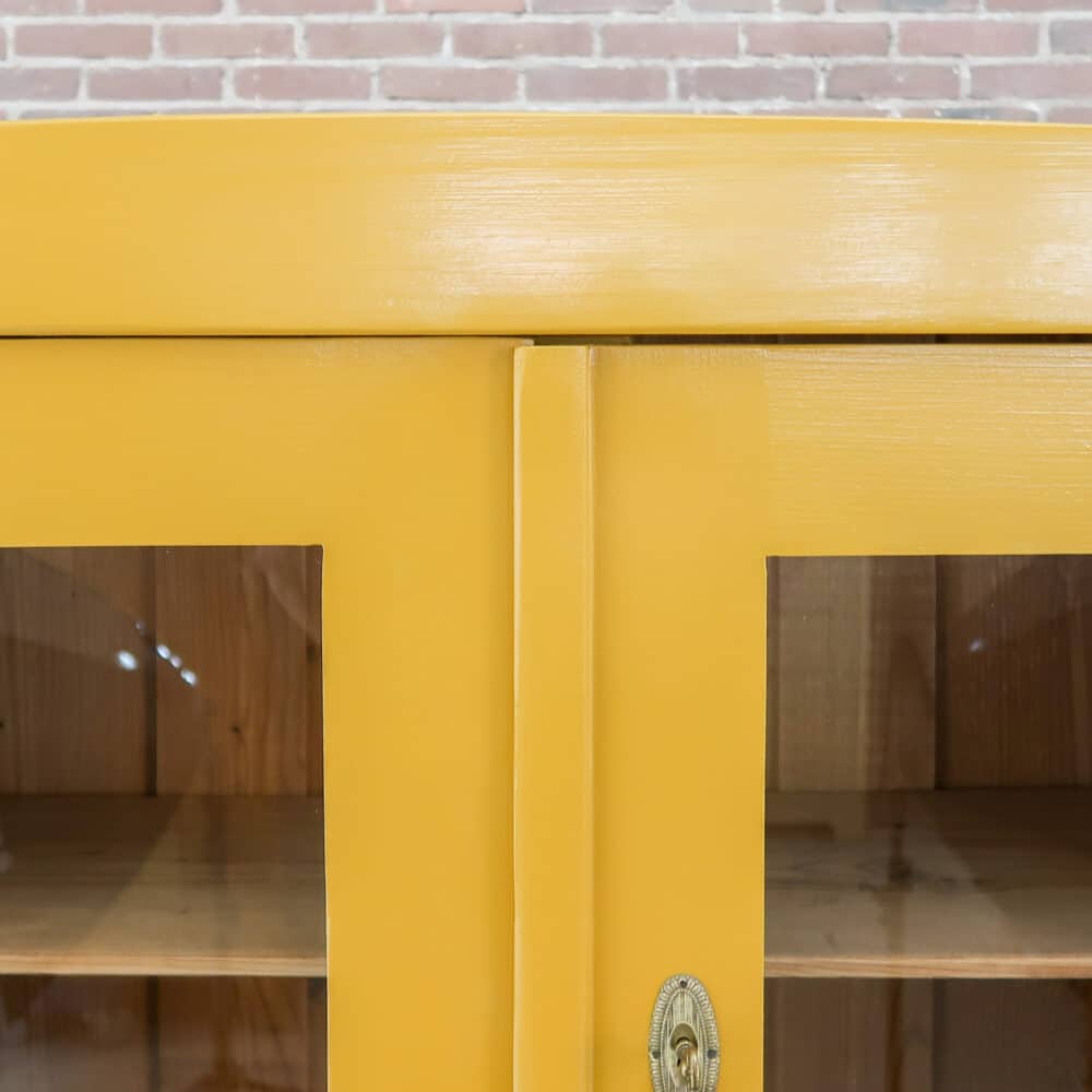 Brocante gele buffetkast - Afbeelding 3
