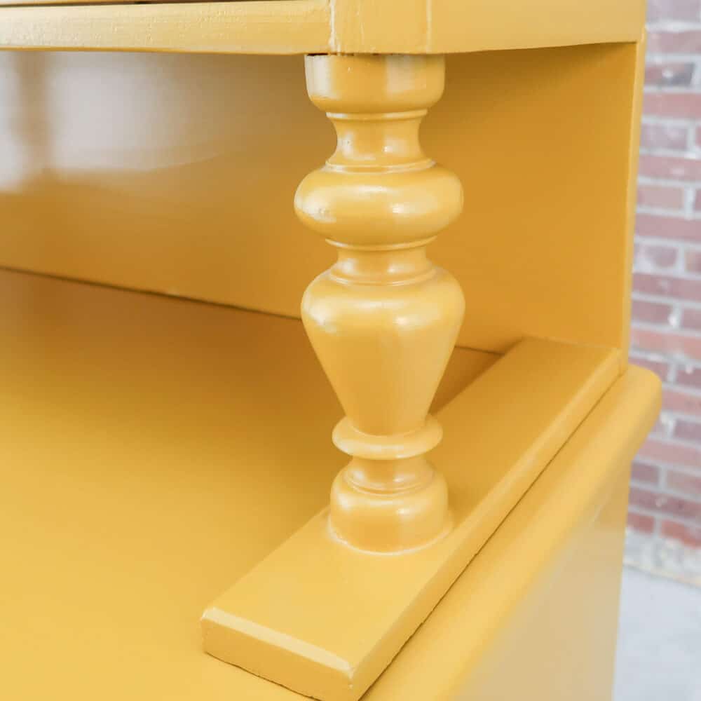 Brocante gele buffetkast - Afbeelding 6