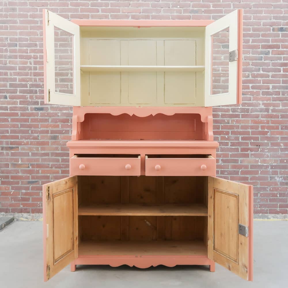 Brocante roze buffetkast – Bild 2