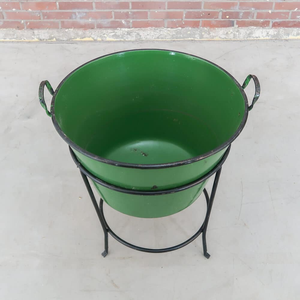 Emaille kookpot met standaard - Afbeelding 3