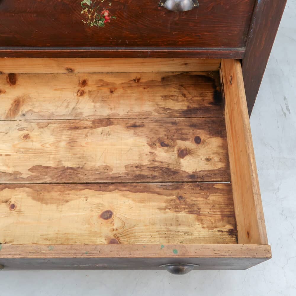 Brocante kist met nep lades - Afbeelding 6