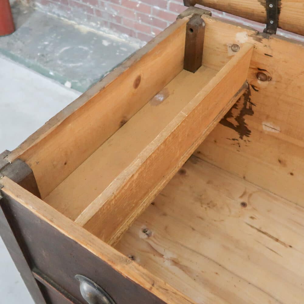 Brocante kist met nep lades - Afbeelding 4