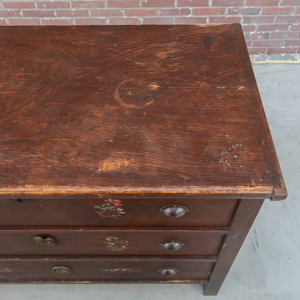 Brocante kist met nep lades - Afbeelding 7