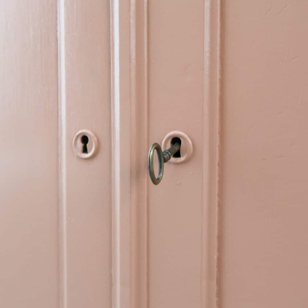 Brocante roze dressoir - Afbeelding 7