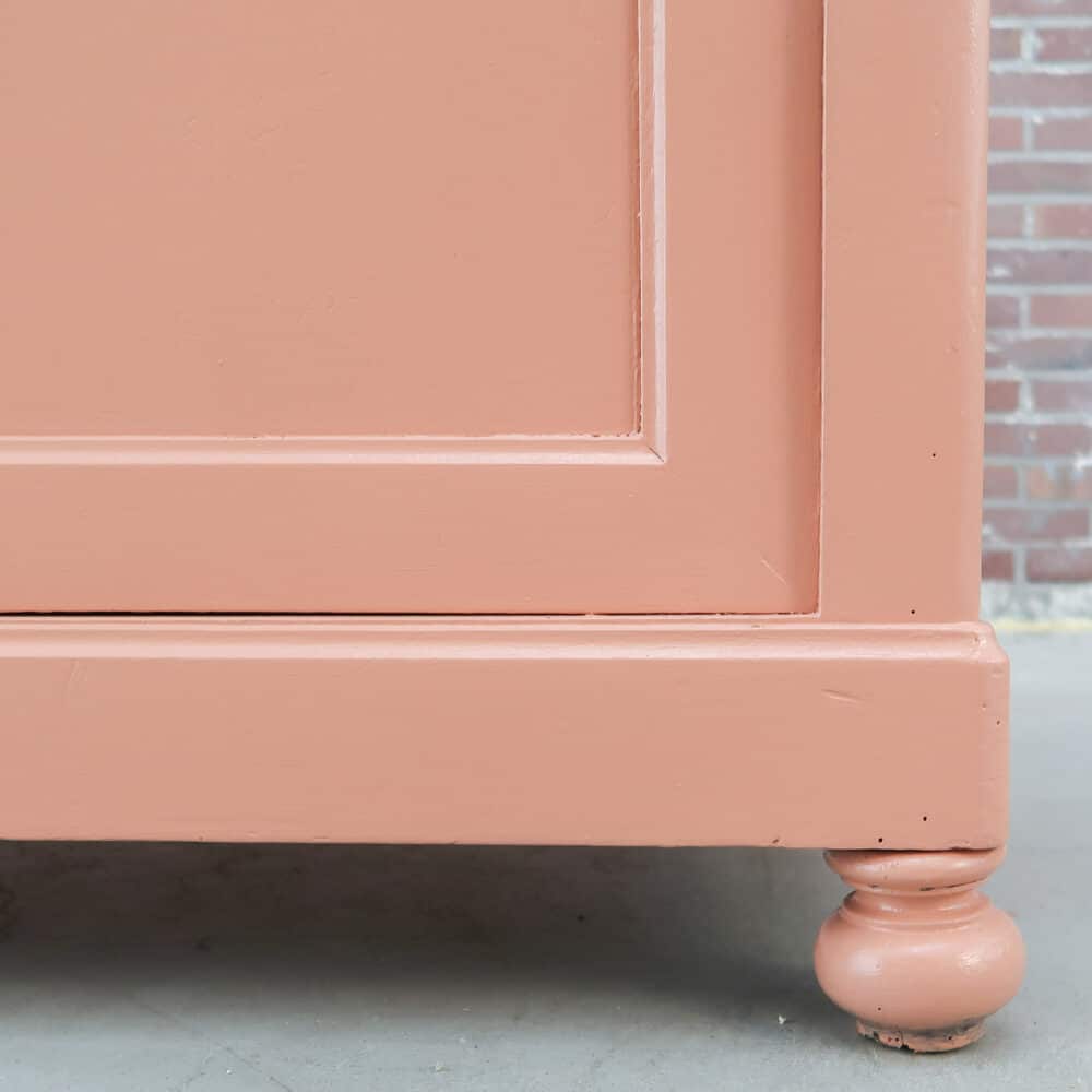 Brocante roze dressoir - Afbeelding 8