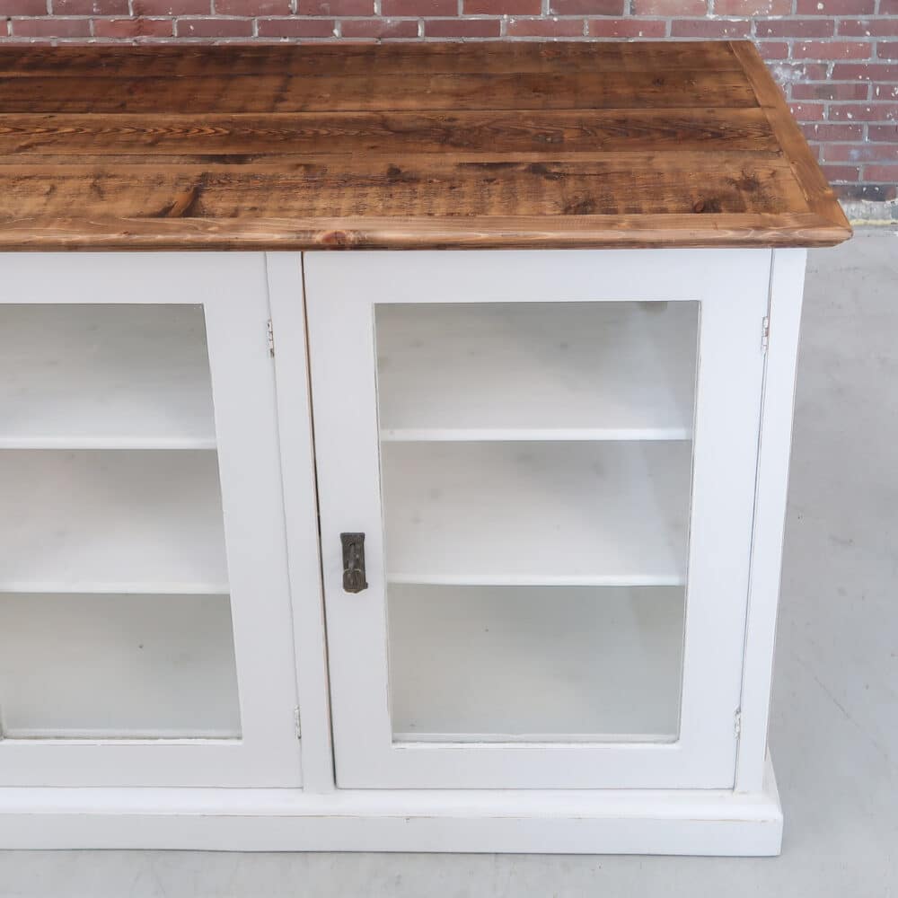 Brocante vitrinekast/dressoir - Afbeelding 4