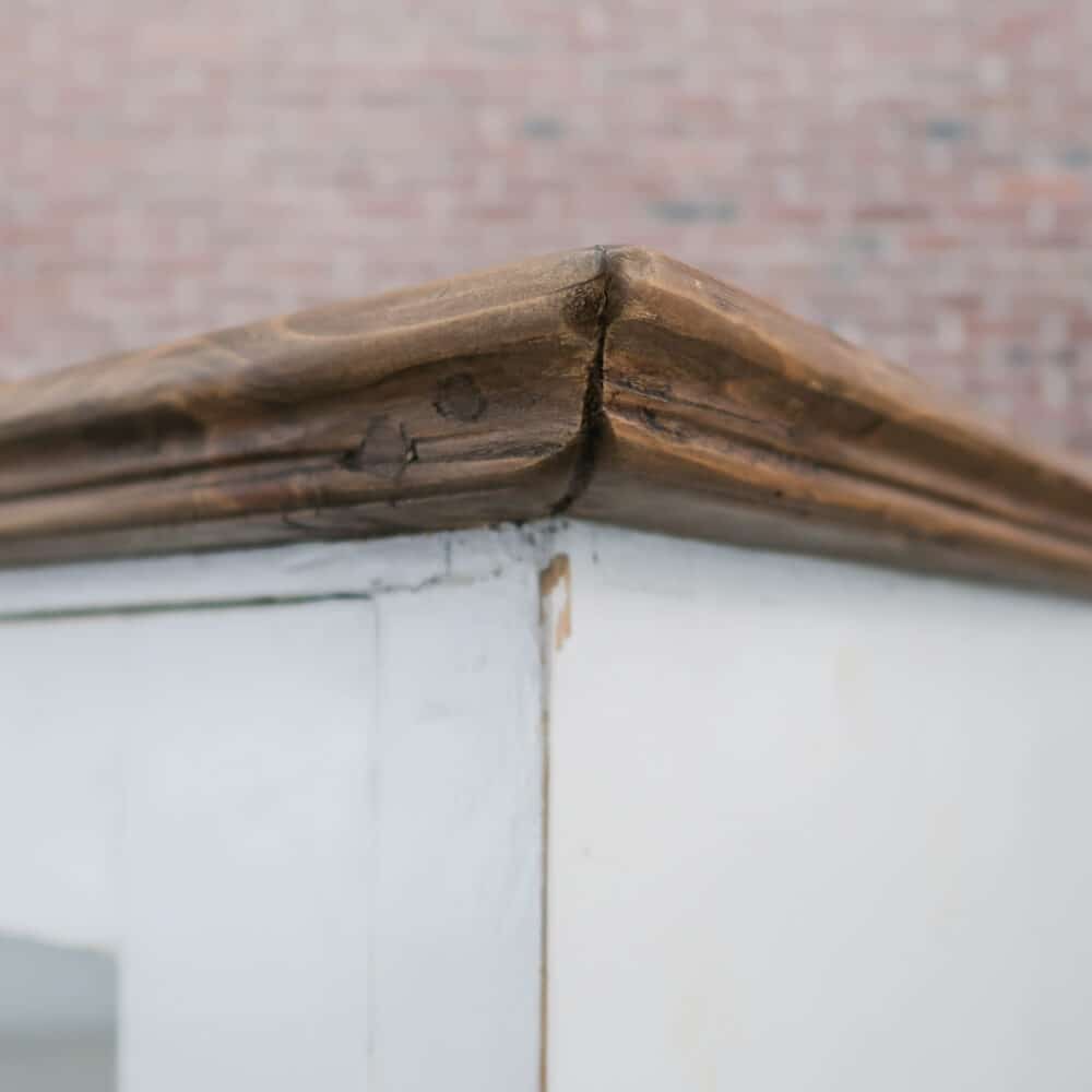 Brocante vitrinekast/dressoir - Afbeelding 7