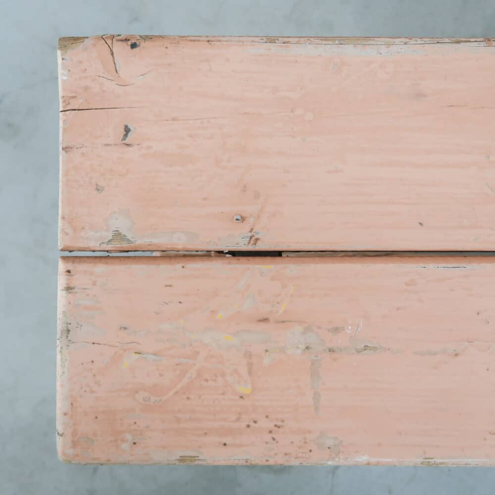 Brocante roze bankje - Afbeelding 4