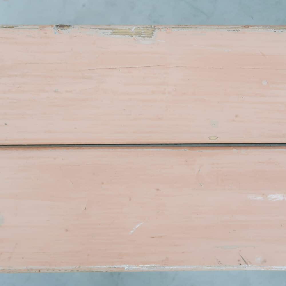 Brocante roze bankje - Afbeelding 5