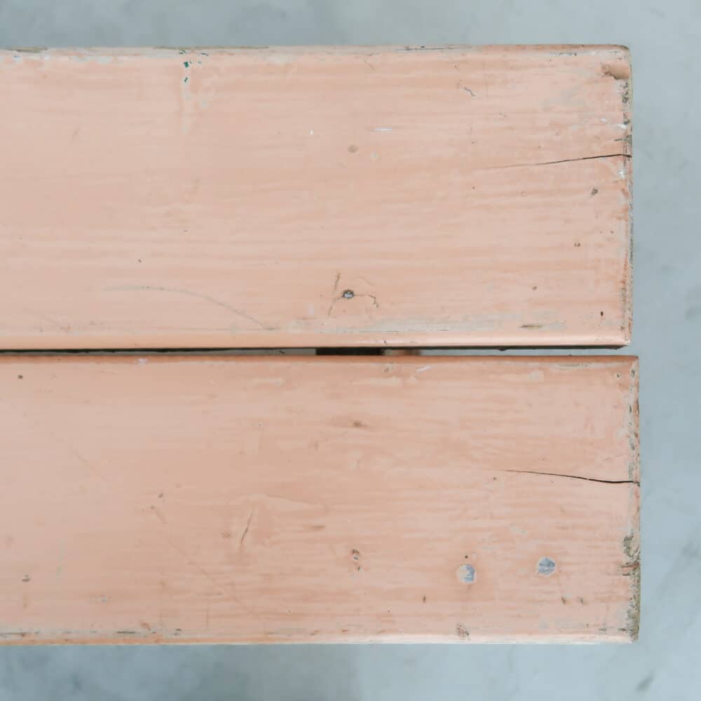 Brocante roze bankje - Afbeelding 6